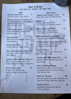 Subway menu
