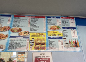 Sky Burgers menu