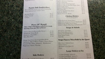 Frittella Italian Cafe menu