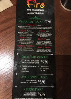 Firo Fire Kissed Pizza Lawton menu