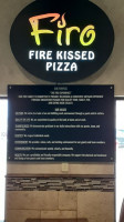Firo Fire Kissed Pizza Lawton menu