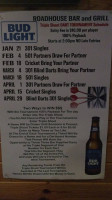 Roadhouse Grill menu