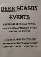 Roadhouse Grill menu