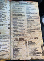Vaqueros Mexican menu