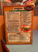 Vaqueros Mexican menu