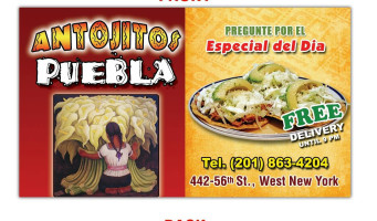 Taqueria El Poblano menu