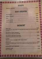 Cedars Lebanese menu