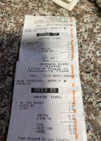 Burger King menu