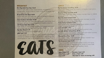 Grassroots Coffee Company menu