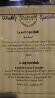 Grassroots Coffee Company menu