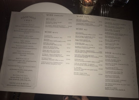 The Kennison menu