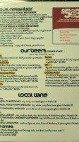 Nexus Brewery menu