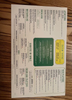 El Bebe menu