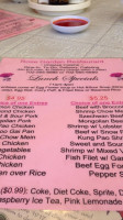 Rose Garden menu
