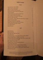Nobu menu