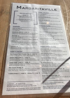 The Original Margaritaville menu