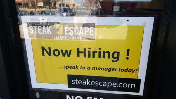 Steak Escape menu
