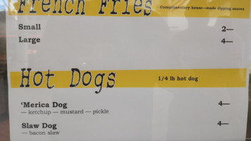 Midland Burger Company menu