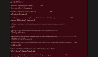 Sal Al's Diner menu
