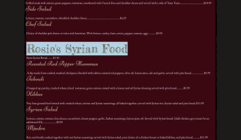 Sal Al's Diner menu