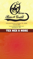Oler's Grill menu
