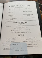 Del Frisco's Double Eagle Steakhouse menu