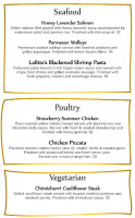 Crawford's Grill menu