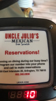 Uncle Julio's Arlington menu