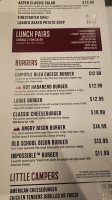 Leah's Italian menu