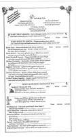 Leah's Italian menu
