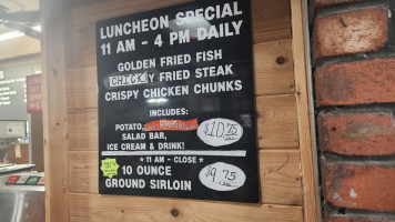 Bryan's Steaks menu