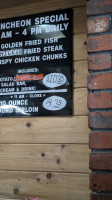 Bryan's Steaks menu