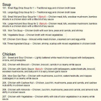Imperial Garden & Grill menu
