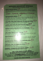 Keller's Eatery menu