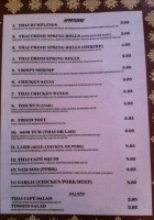Thai Cafe New Management Since May 2023) menu