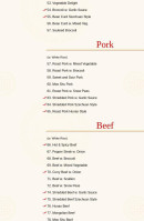 China Kitchen menu