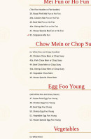 China Kitchen menu