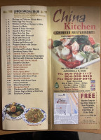 China Kitchen menu