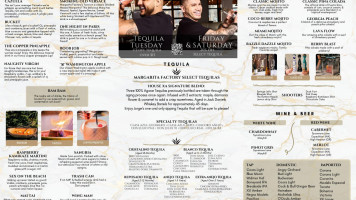 Jorge's Margarita Factory menu