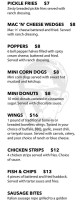 Fast Eddie's menu