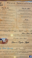 Oyster House menu