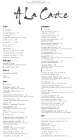 Sigillo Cellars menu