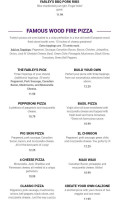 Farley's Food Fun Pub menu