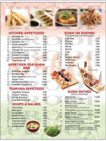 Osaki Steak Sushi House menu