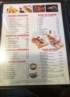 Osaki Steak Sushi House menu