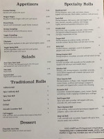 Robokyo Japanese Steakhouse And Sushi menu