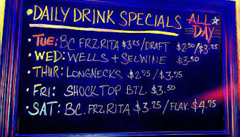 Bull Creek Cafe Grill menu