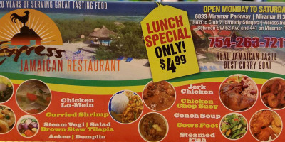 Mongolian B B Q menu