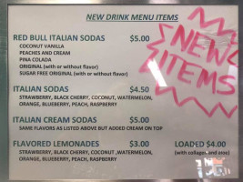 Cuppiecakes menu