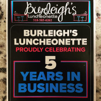 Burleigh's Luncheonette menu